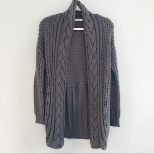 Urban Outfitters gray knit cardigan